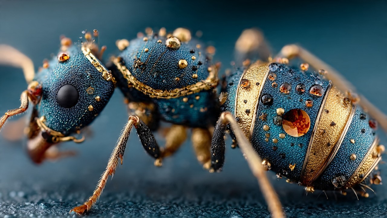 Honeypot Halo | Dreamy AI Music Video – Luminous Insect Fairytale World 4K