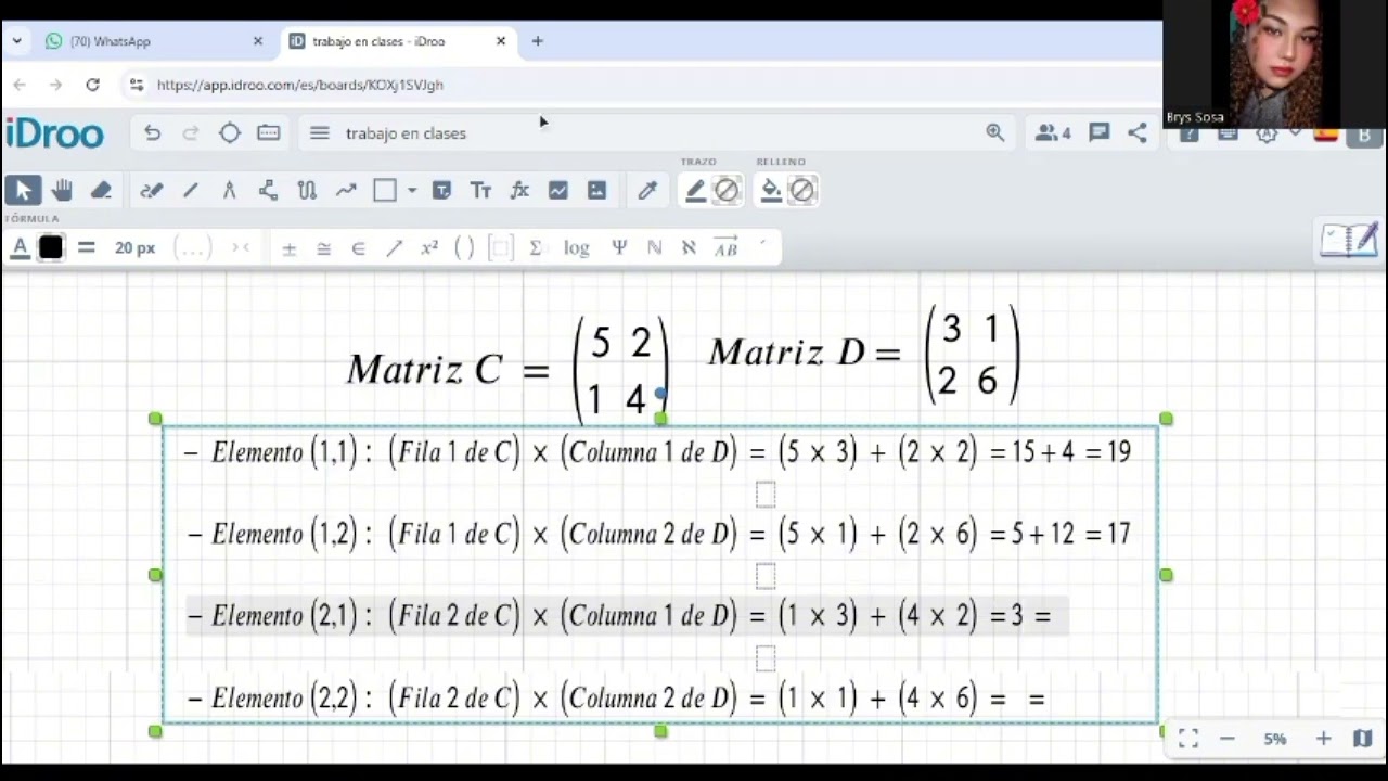 Matrices De 2X2 3x3 Grupo #5 Matemáticas UTB