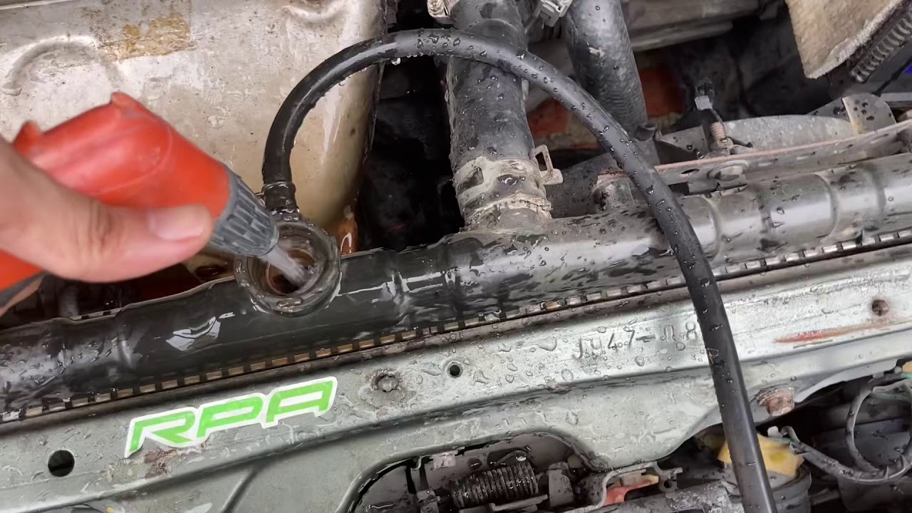 RADIATOR | TOYOTA | COOLANT corolla smallbody #toyotacorolla #ae92 #diy