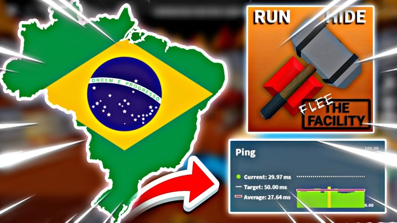 🇧🇷 Jogando pela primeira vez na região brasileira no Flee The Facility 🔥