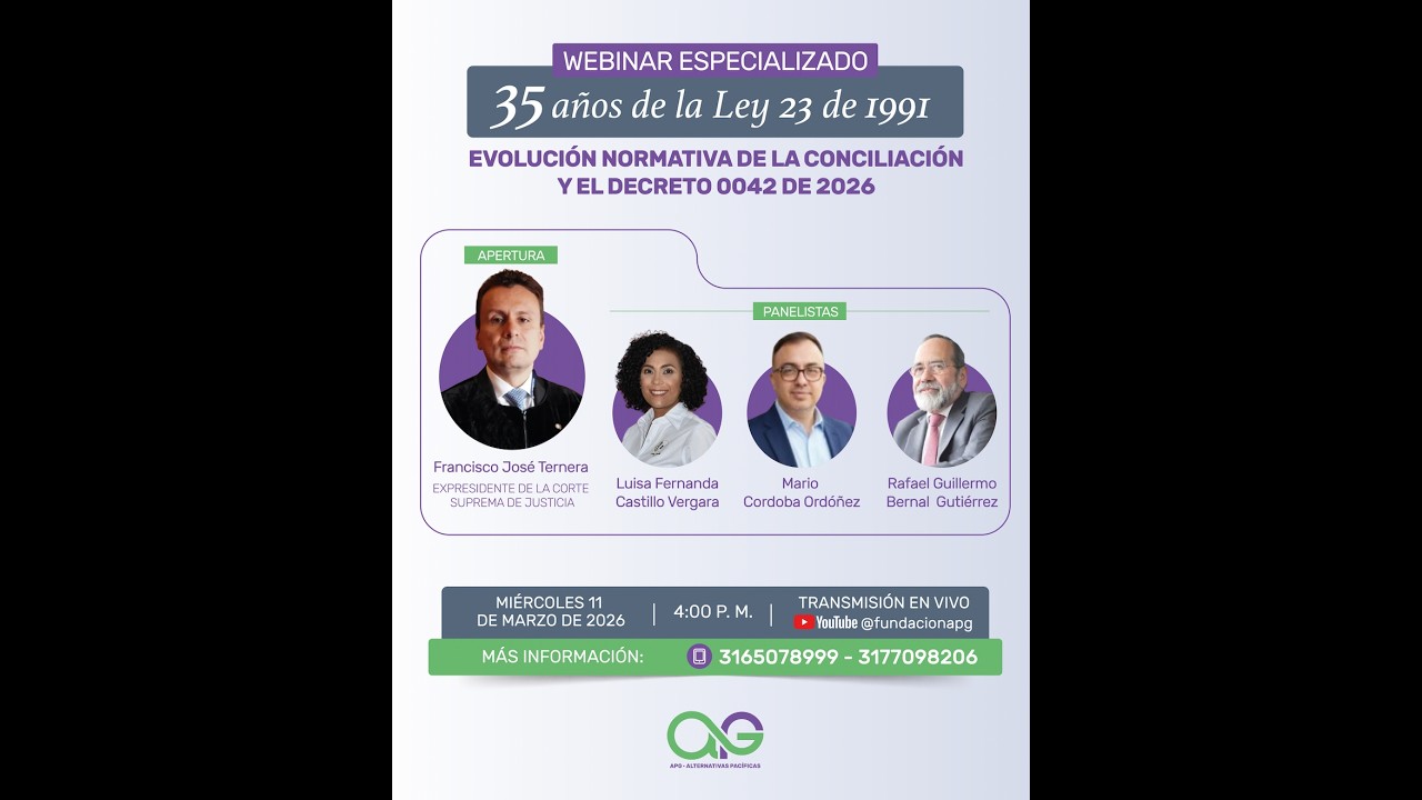 35 años de la Ley 23 de 1991: evolución normativa de la conciliación y el Decreto 0042 de 2026