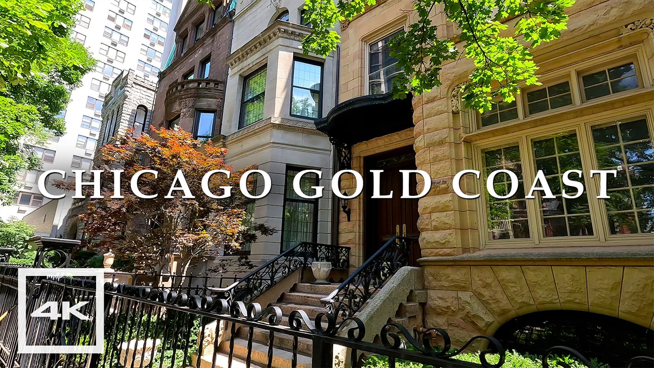 Chicago Gold Coast ☀️ Walking tour 2024 | 4K HDR 60fps