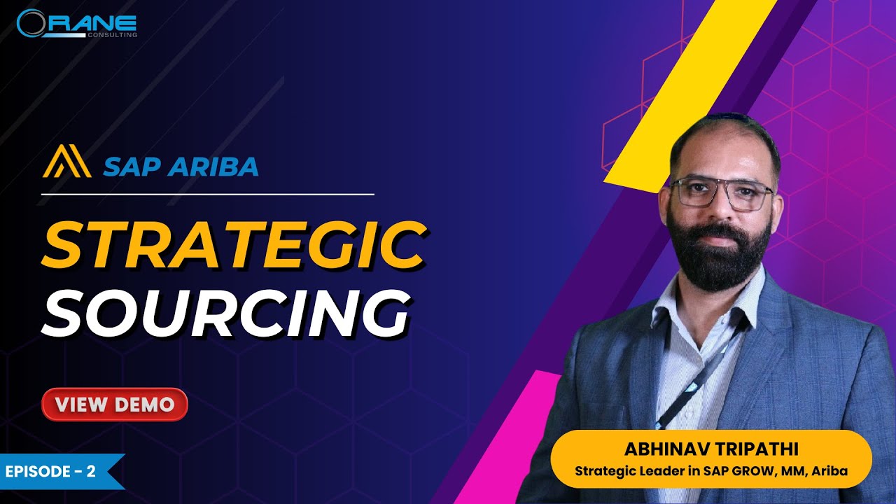 Strategic Sourcing with SAP Ariba: Live Demo by Abhinav Tripathi