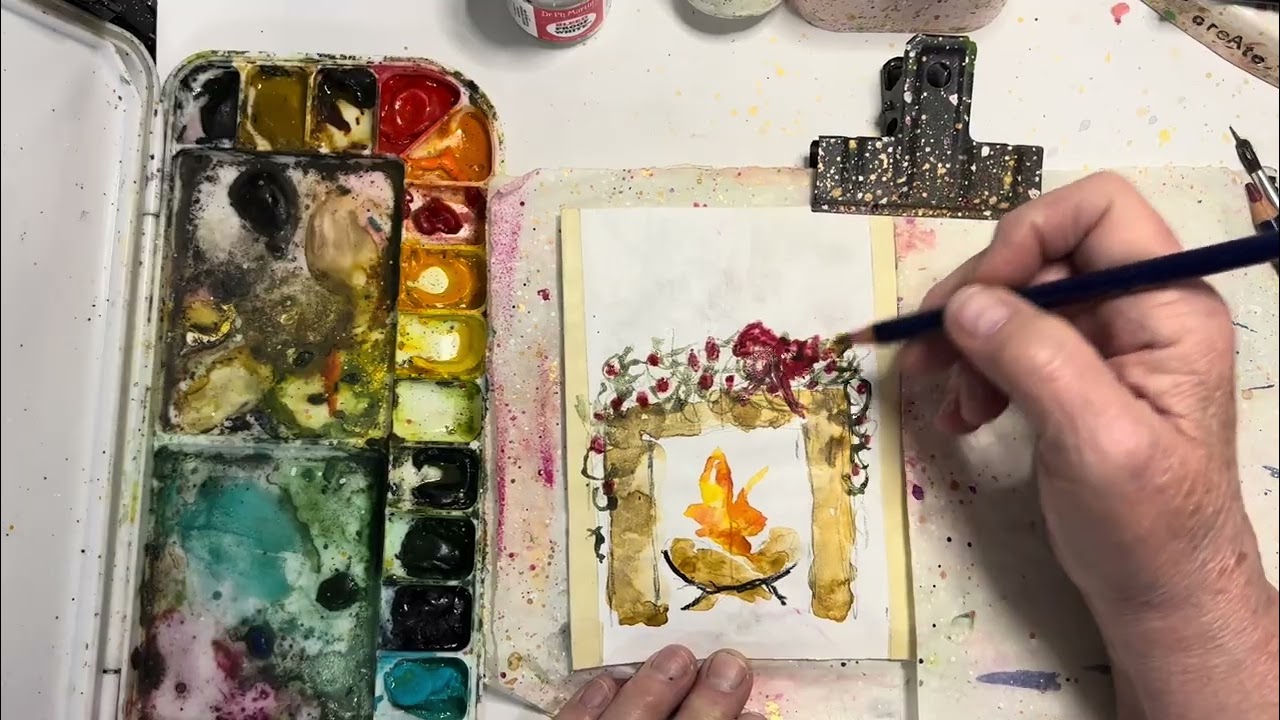 Art Journal Advent 2025 - Day 23 - coming home