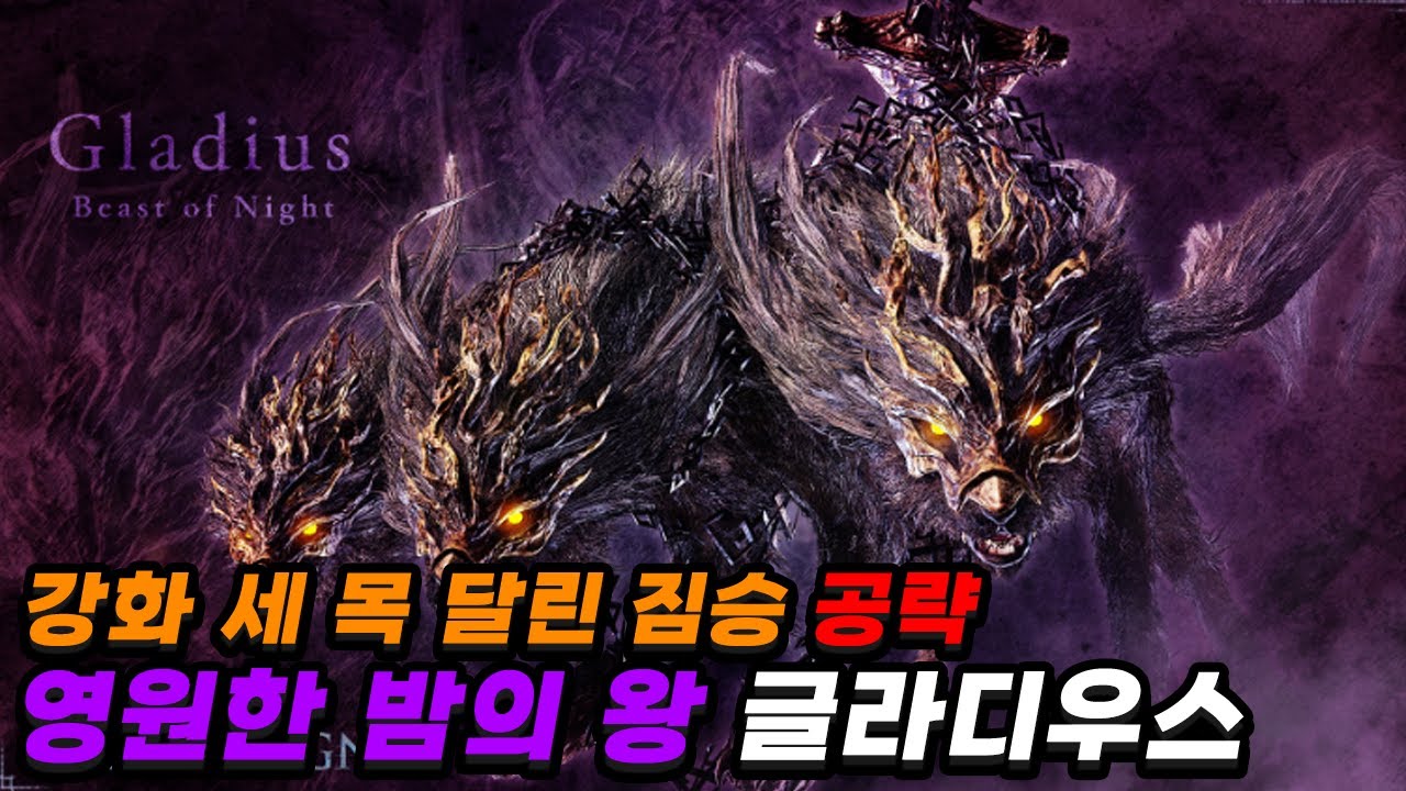 강화 세 목 달린 짐승, 영원한 밤의 왕 글라디우스 완전 공략 [엘든링 밤의 통치자]