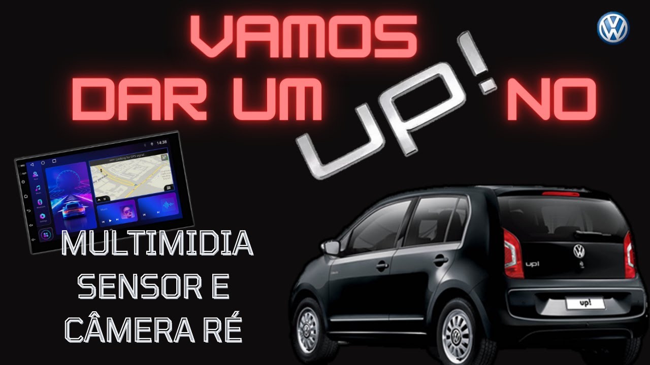 INSTALAÇÃO MULTIMIDIA ANDROID SENSOR E CAMARA RÉ VW UP