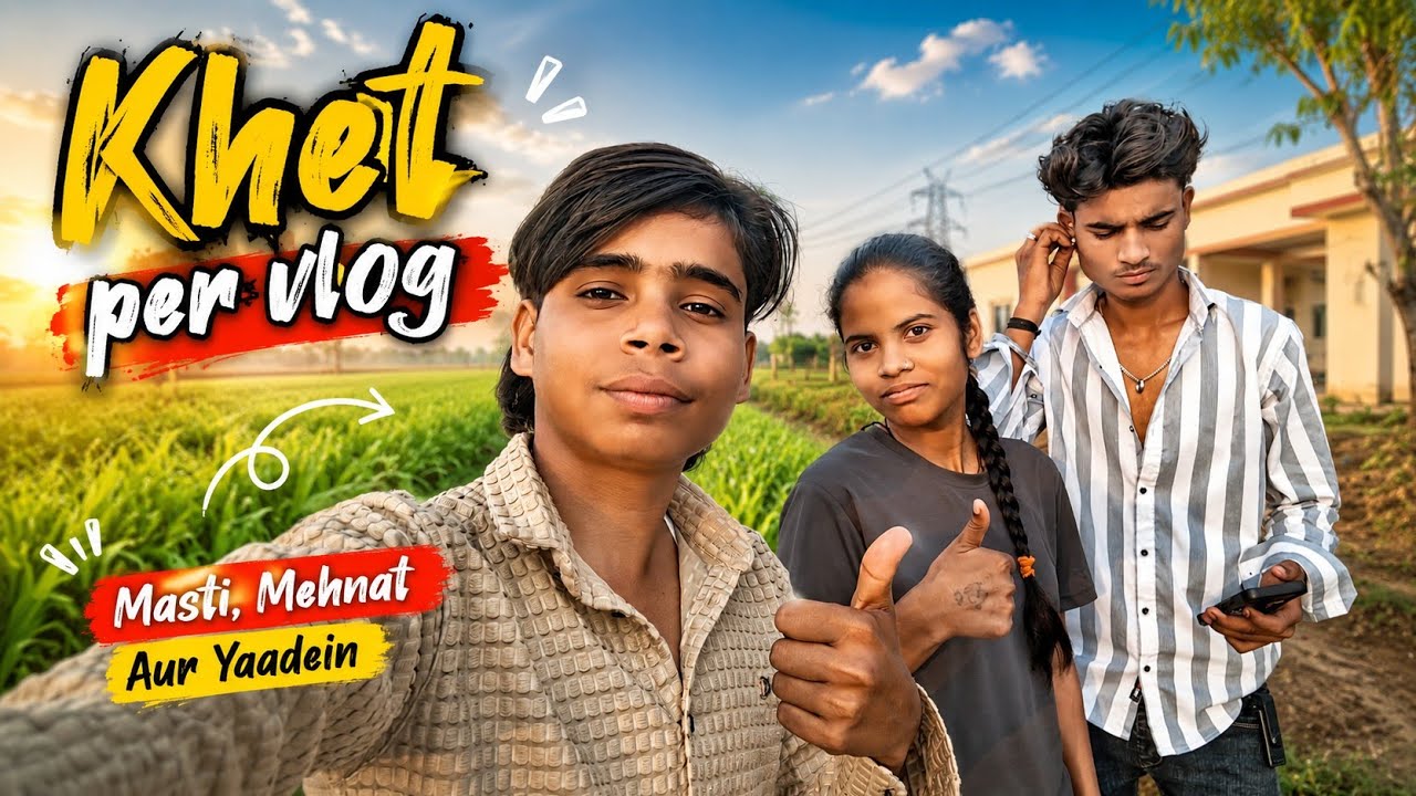 हम खेत पर पानी लगाने गये थे.       Funny vlog #viral             🎋🌾👍🔱🤪😎😆😍🙏