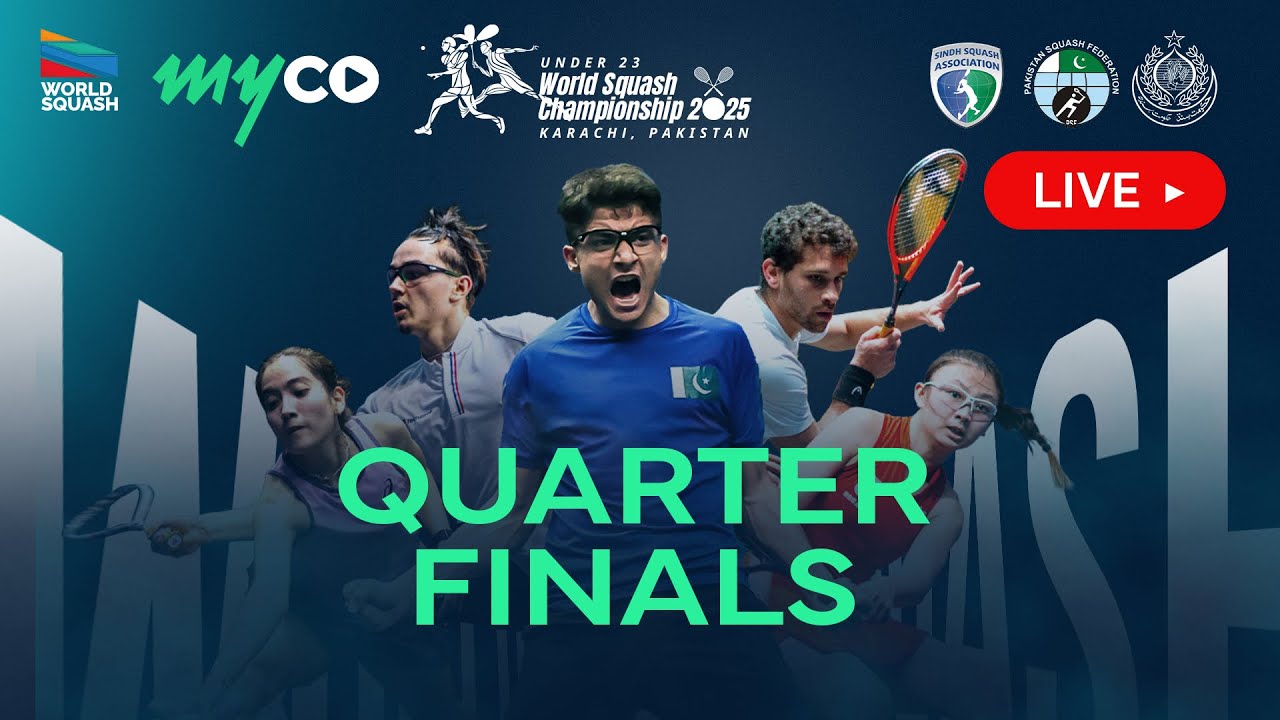 Quarter Finals day at the Under-23 World Squash Championships 2025!