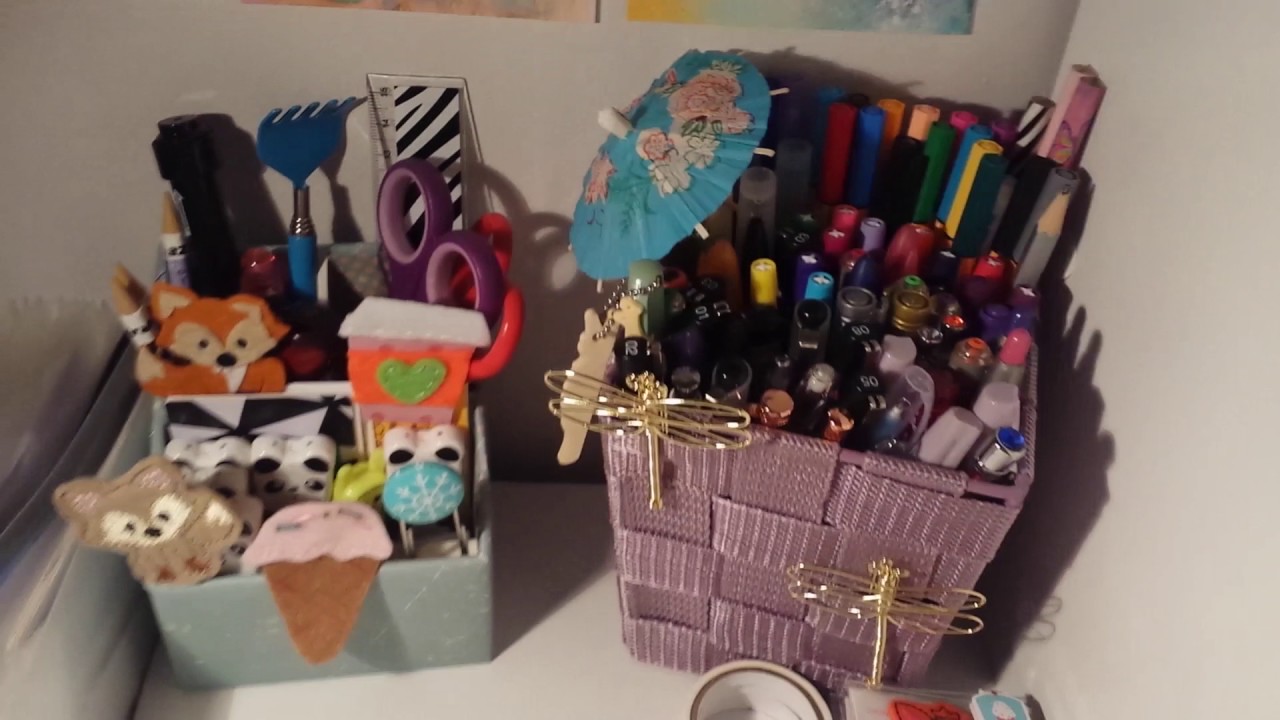 Craft area/planner tour #first youtube video