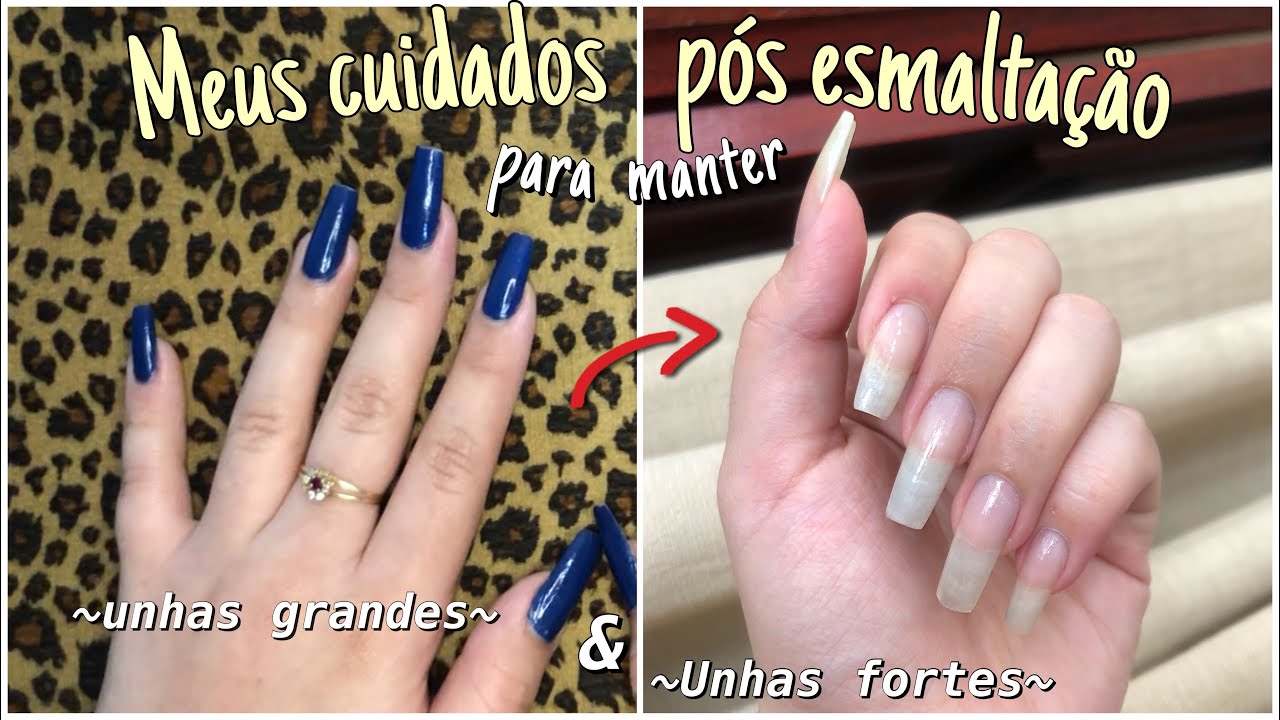 COMO CUIDO DAS MINHAS UNHAS PARA FICAREM GRANDES E FORTES