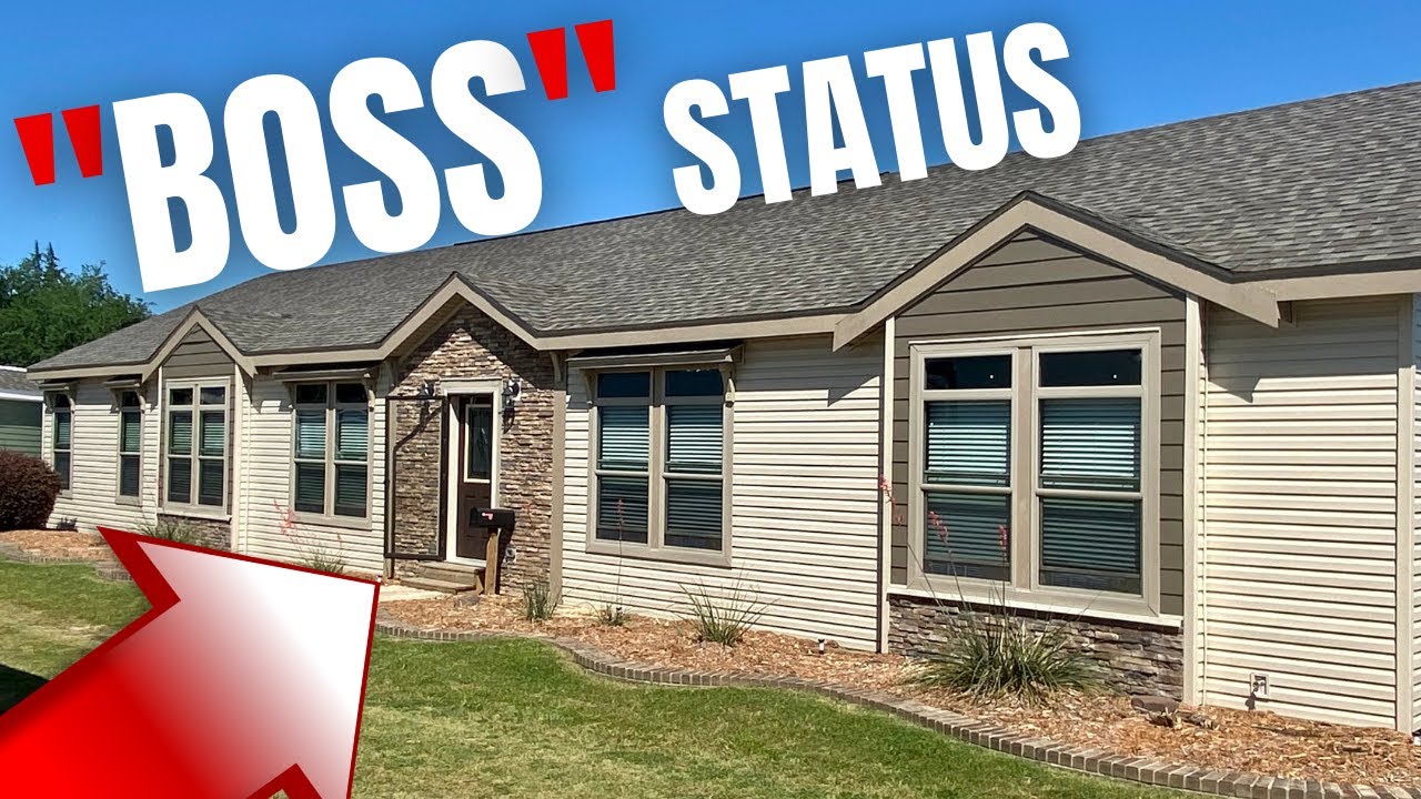 Entertainment room with a POOL TABLE in this mobile home(BOSS STATUS!) Modular Home Tour