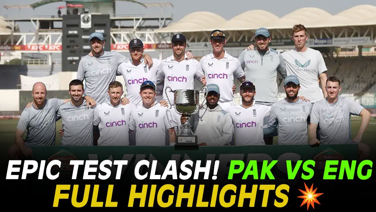 Epic Test Clash! Pakistan vs England | Full Highlights 💥| Test Match | M3L1U
