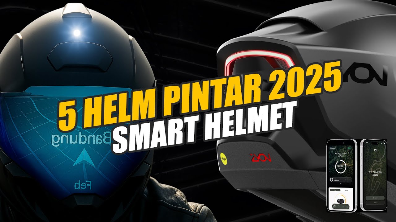 5 HELM PINTAR (SMART HELMET) YANG PALING CANGGIH 2025 - SIAPA PEMENANGNYA?