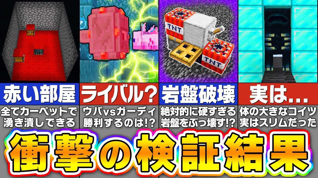 【マイクラ】ヤバすぎるバグ裏技を検証したら衝撃の事実が！？【まいくら・マインクラフト】