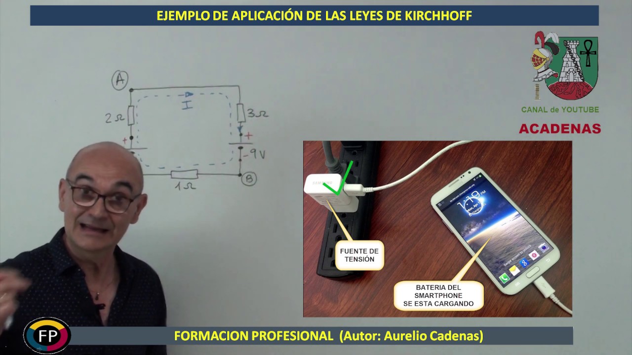 Como resolver circuito por ley tensiones Kirchhoff y Ley de Ohm (Clase 3.1)