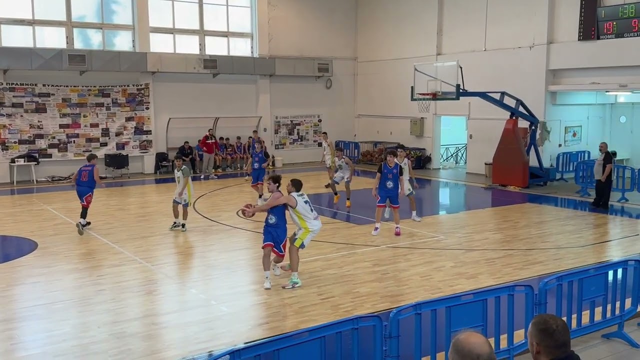 Πρωτάθλημα εφηβων Α.Ο. Πράμνος - Α.Ο. Πολυκράτης 67-47