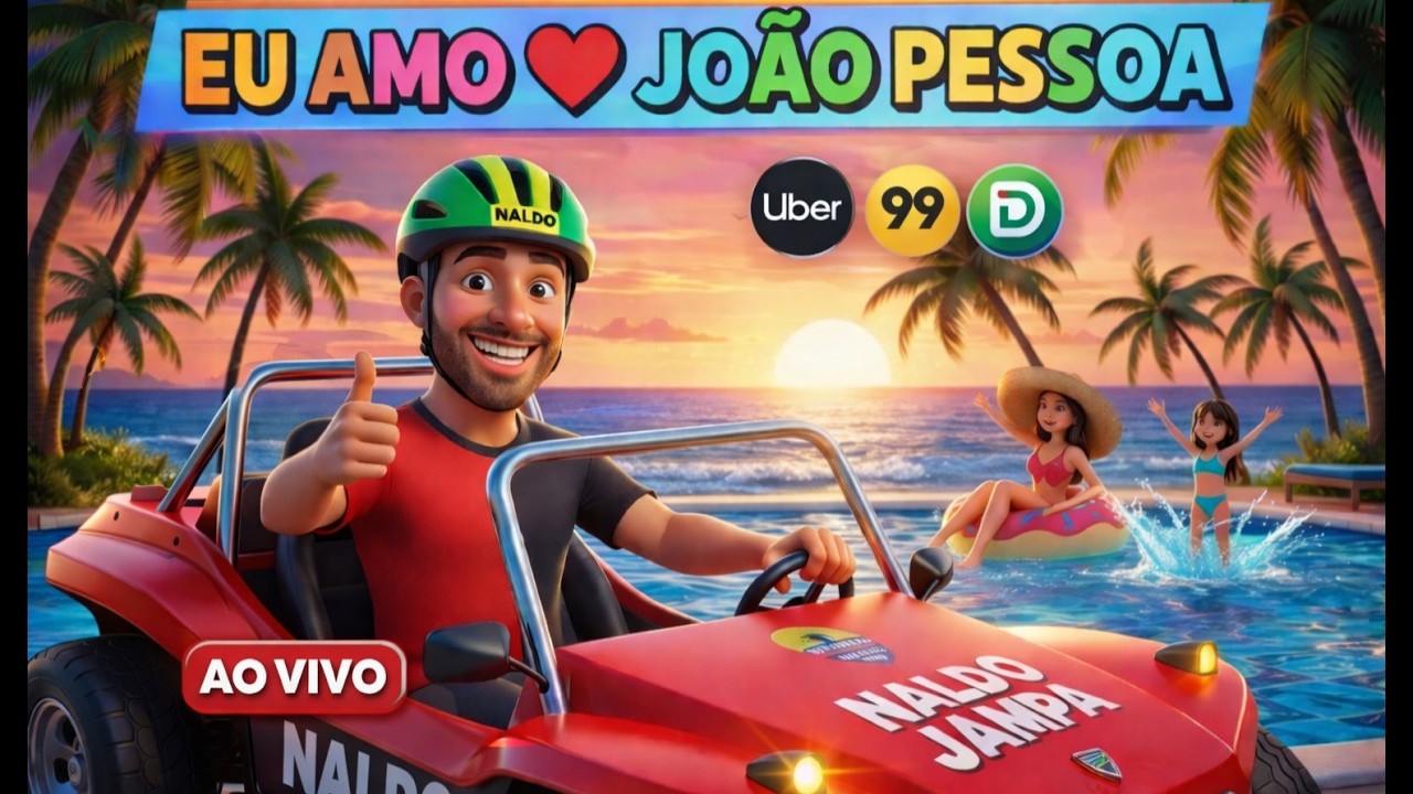 IRL: AO VIVO em João Pessoa | SABADÃO com CHUVA 🌧️ | UBER 07/03/26