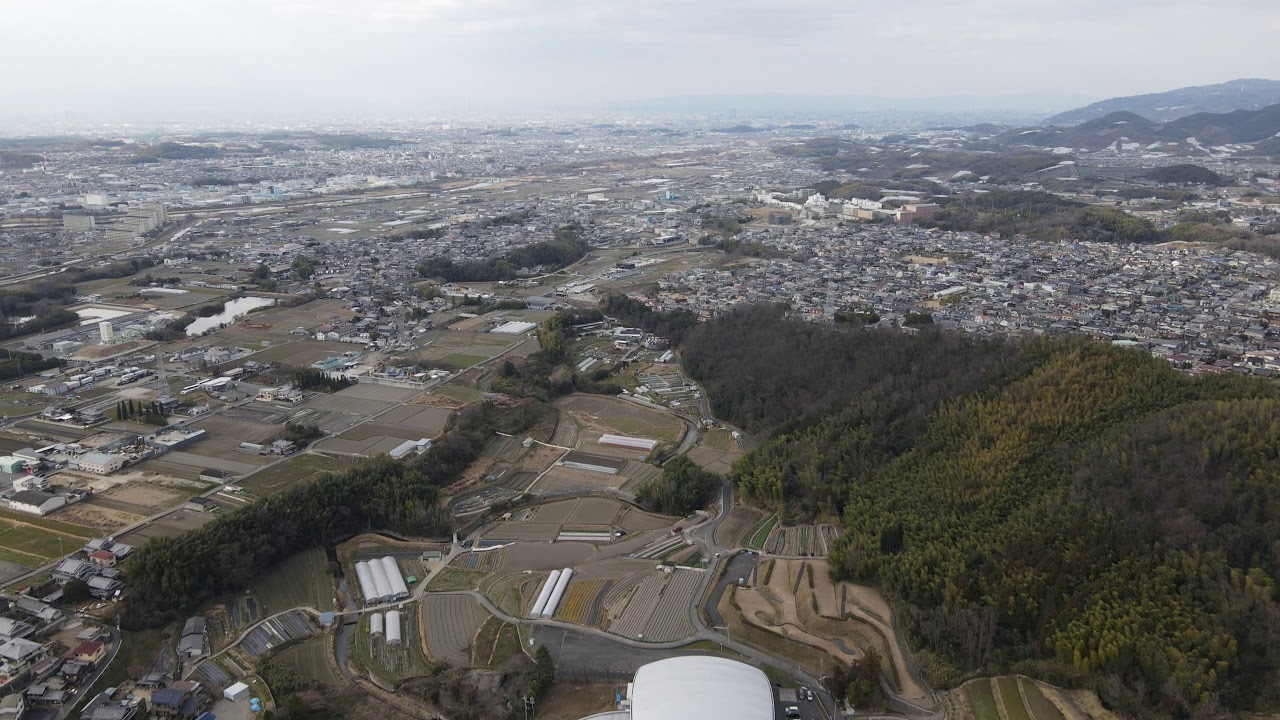 （4K）河南町　空から眺めてみよう！（No.01　さくら坂〜大宝）