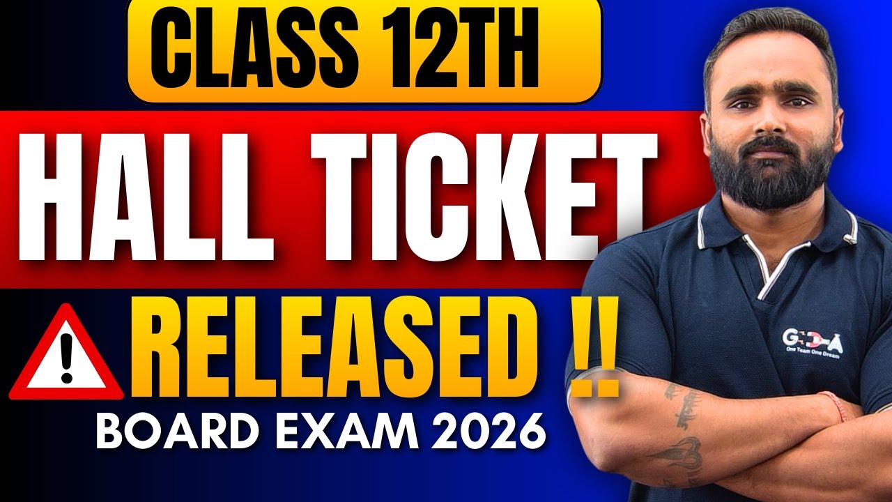HALL TICKET RELEASED !!|12TH STD BOARD EXAM 2026|PRADEEP GIRI SIR