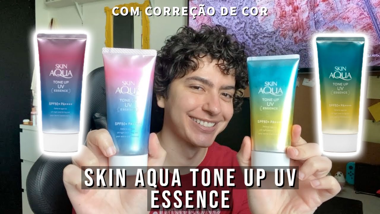 RESENHA SKIN AQUA TONE UP UV ESSENCE FPS 50+ PA++++ - PROTETORES JAPONESES COM CORREÇÃO DE COR