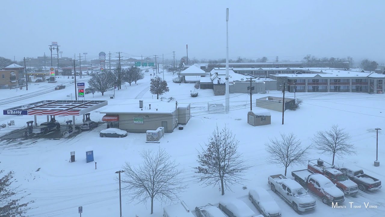 First Snowfall in Winchester Virginia United States