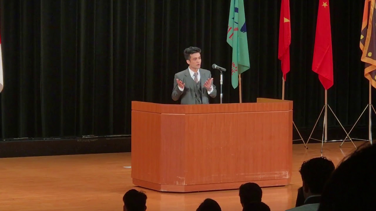 Famous foreign student speech in japaness language