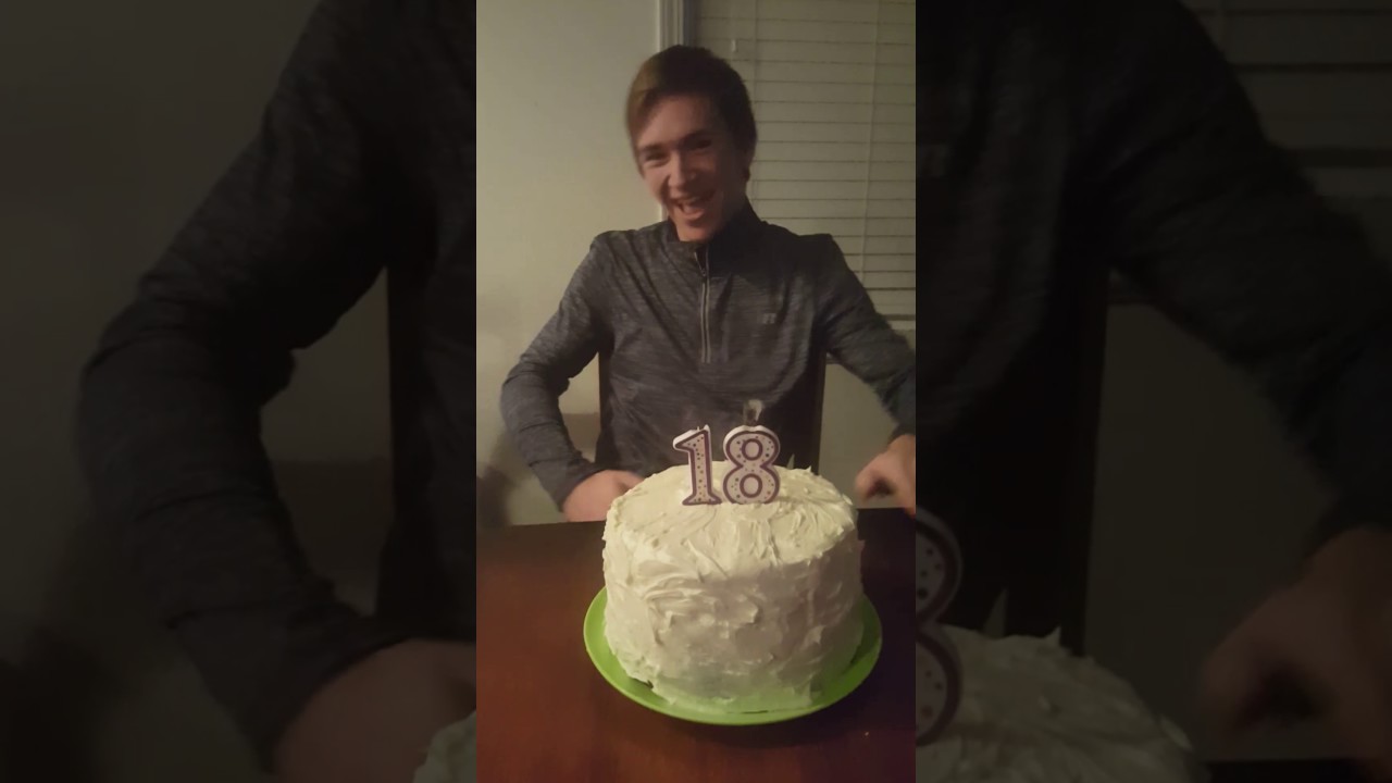 Dabbing out his BIRTHDAY CANDLES!!!