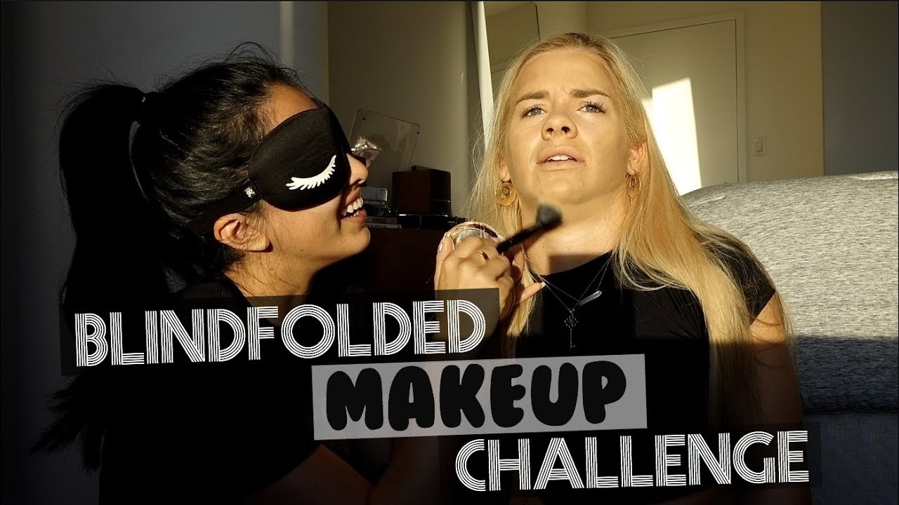 BLINDFOLDED MAKEUP CHALLENGE FT. GRACEFITUK