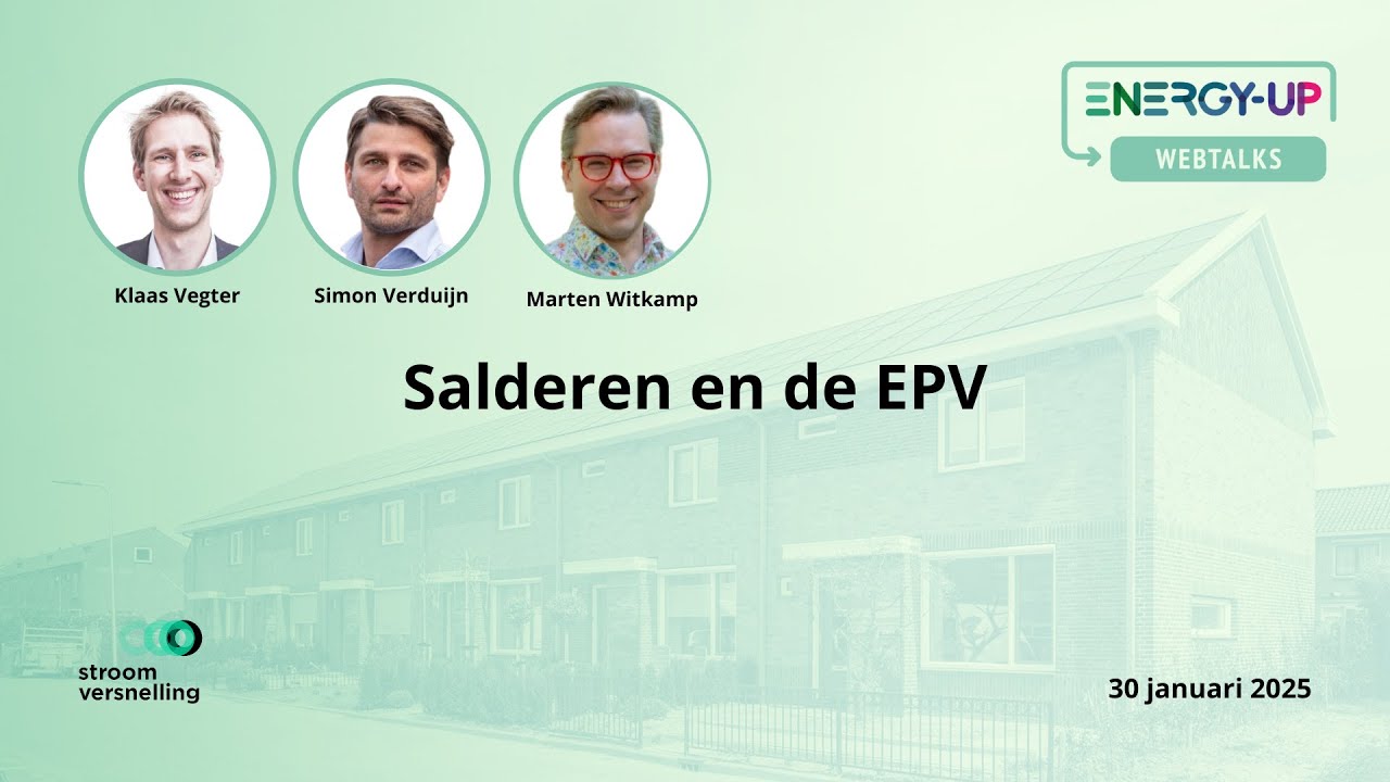 Energy-Up webtalk Salderen en de EPV