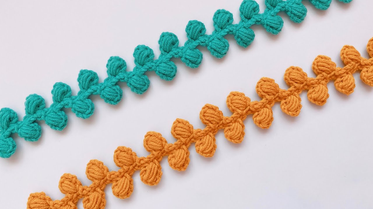 清新美丽的树叶花边，一线连编织而成，非常实用