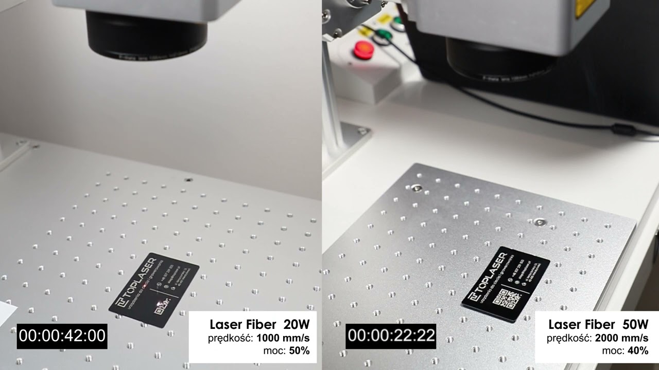 Laser Fiber 20W czy 50W? Test