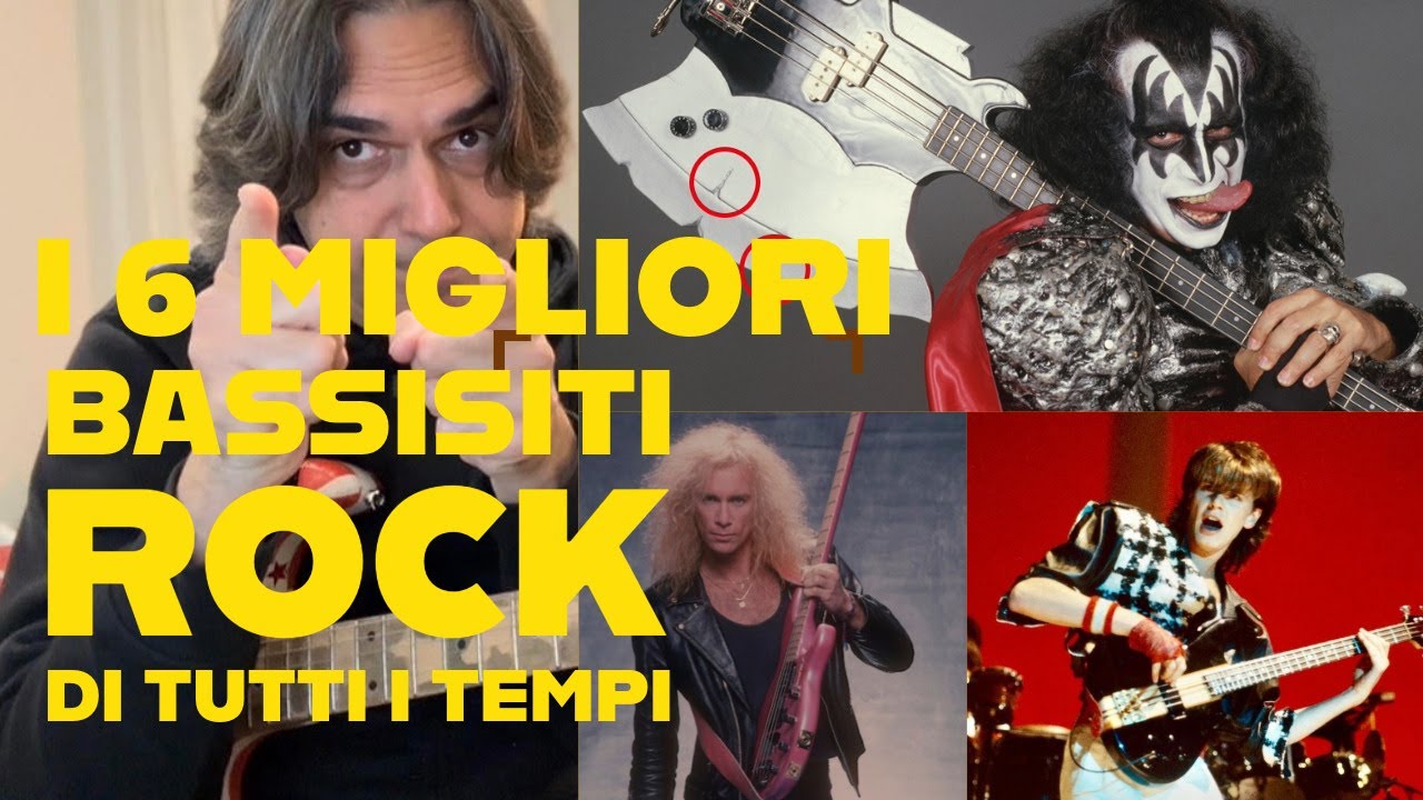 I 6 Migliori Bassisti ROCK Di Tutti I Tempi !!!