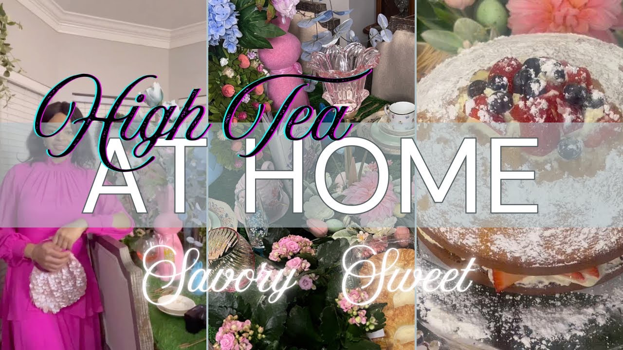 Bridgerton Inspired Tea Party | Victoria Sponge Cake, Earl Grey Tea #bridgerton #spring 