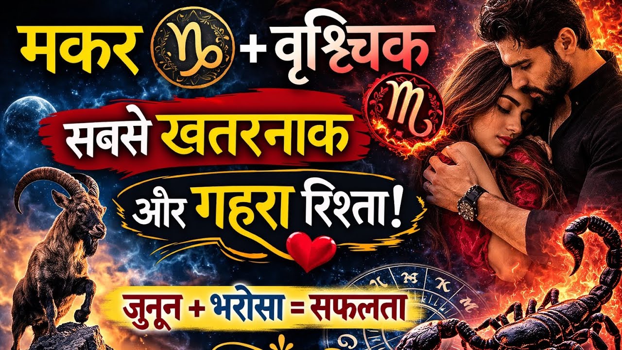 मकर ♑ और वृश्चिक ♏ – सबसे खतरनाक लेकिन अटूट जोड़ी | Capricorn Scorpio Compatibility #astrology 