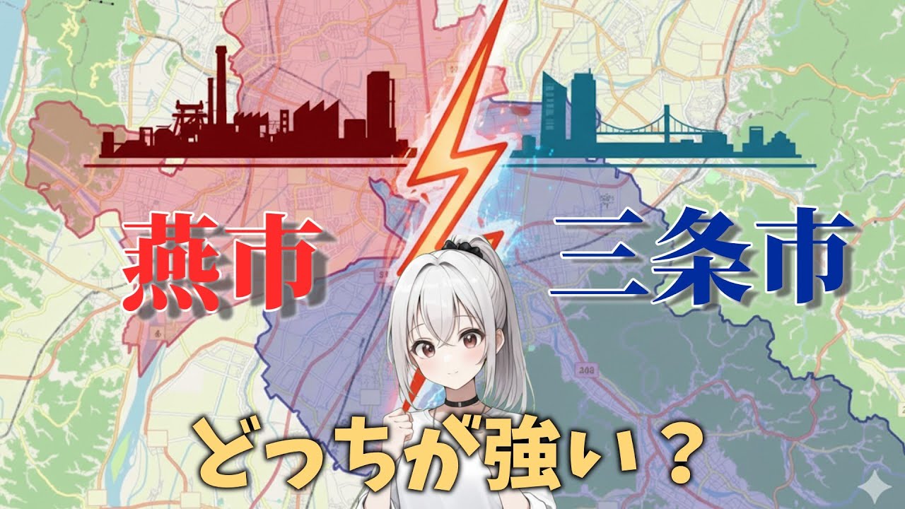 仲悪い市町村筆頭の燕市VS三条市：強いのはどっち？？【VOICEVOX旅行】