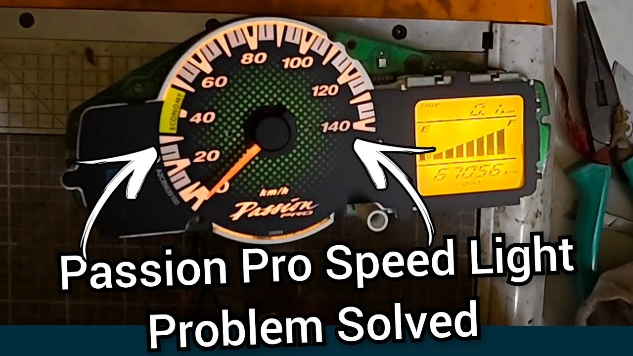 Passion Pro Speedometer Light Problem Solved and Repair All Indications #repairing #speedometer 