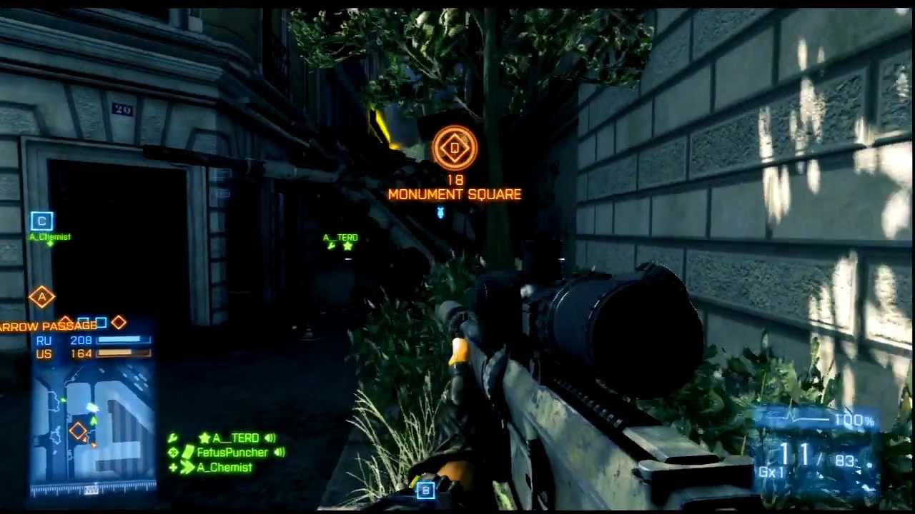 BF3 - MK 11 Sniping