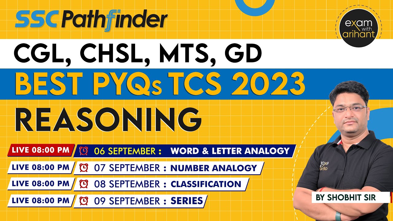 Live: Word and Letter Analogy  | Best PYQs TCS 2023 By Shobhit Sir I SSC Pathfinder I For SSC Exams