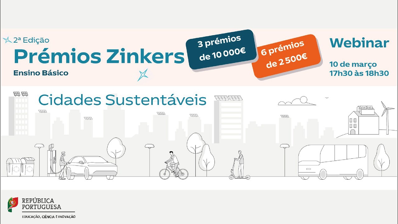 Webinar Cidades Sustentáveis e Prémios Zinkers