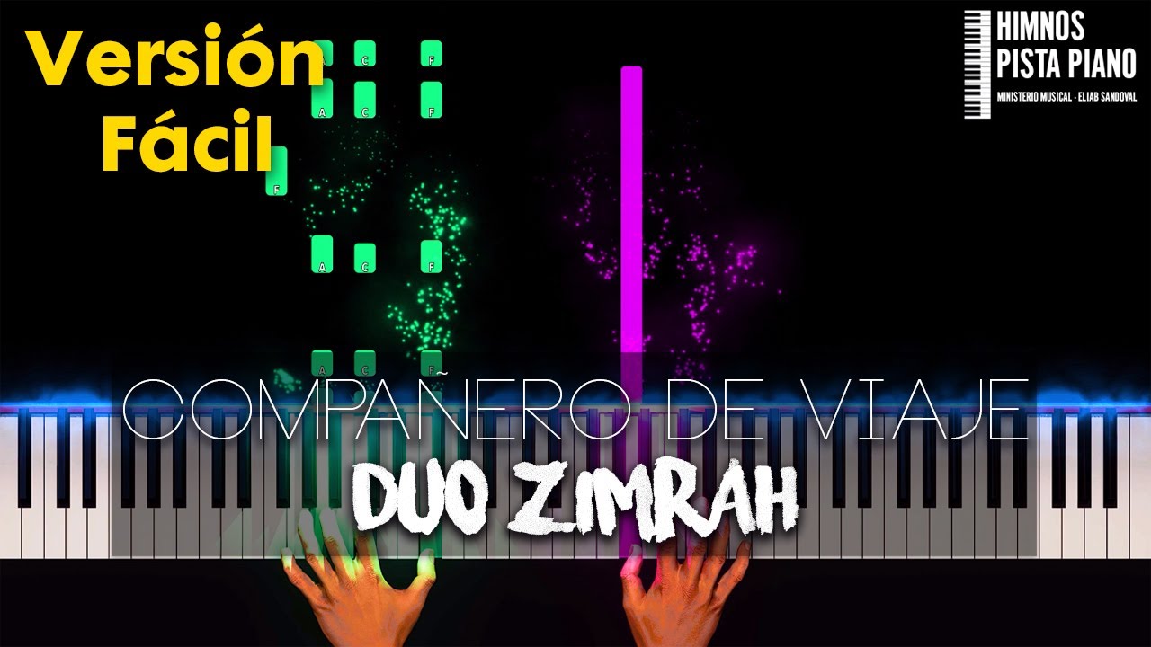 Compañero de Viaje - Dúo Zimrah | Easy Piano Tutorial + Partitura