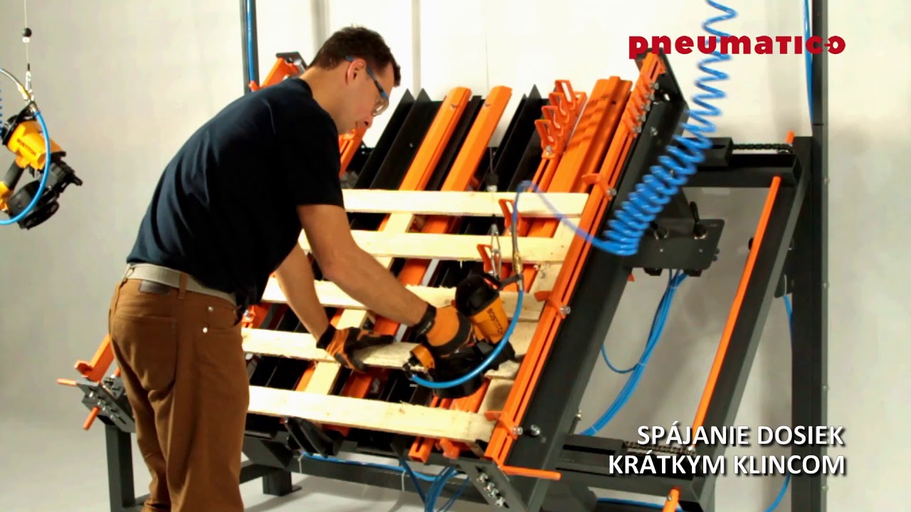 Pneumatický stôl na výrobu paliet s možnosťou regulácie veľkosti [ Pneumatico PT-1800 ] ||  SVK