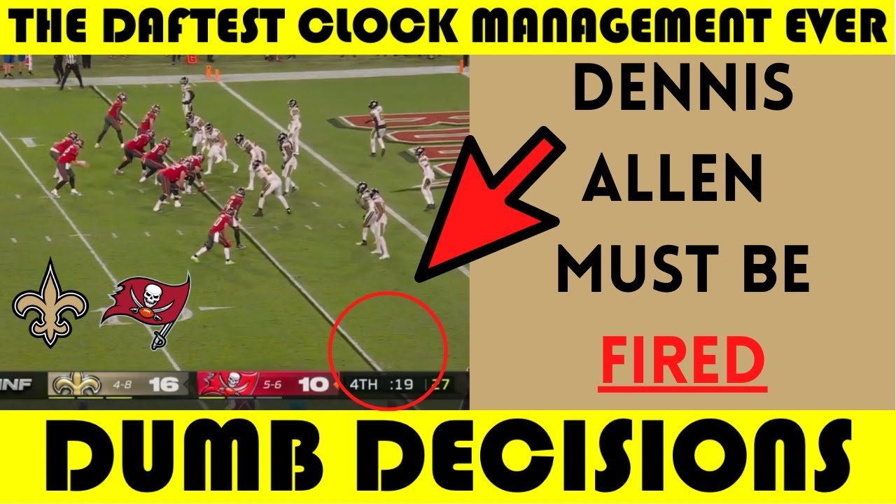 Dumb Decisions: The DAFTEST CLOCK MANAGEMENT in Monday Night Football HISTORY | Saints @ Bucs (2022)