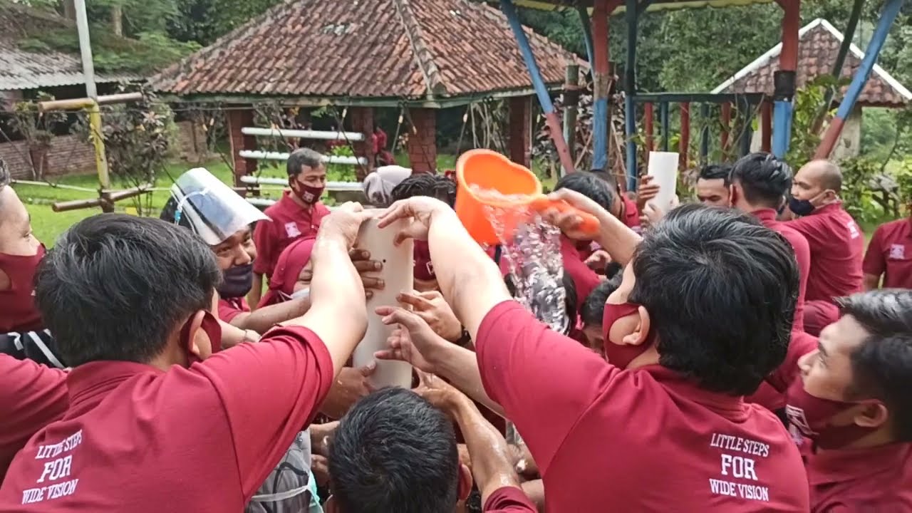 Seru !! Bermain games Outbound Pipa bocor