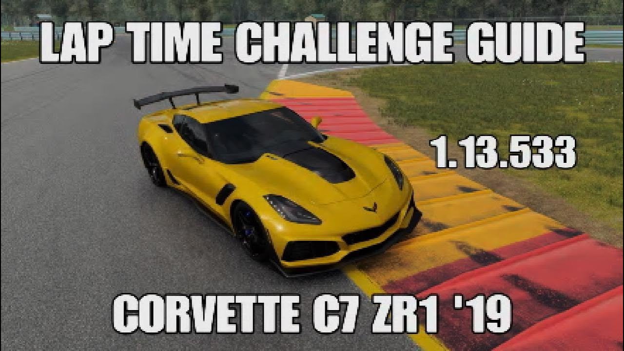GT7 - Lap Time Challenge - Lap Guide - Watkins Glen (short) - Corvette C7 ZR1 '19