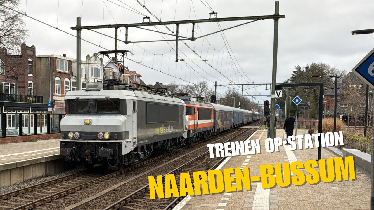 Treinen op station Naarden-Bussum - 13 februari 2026
