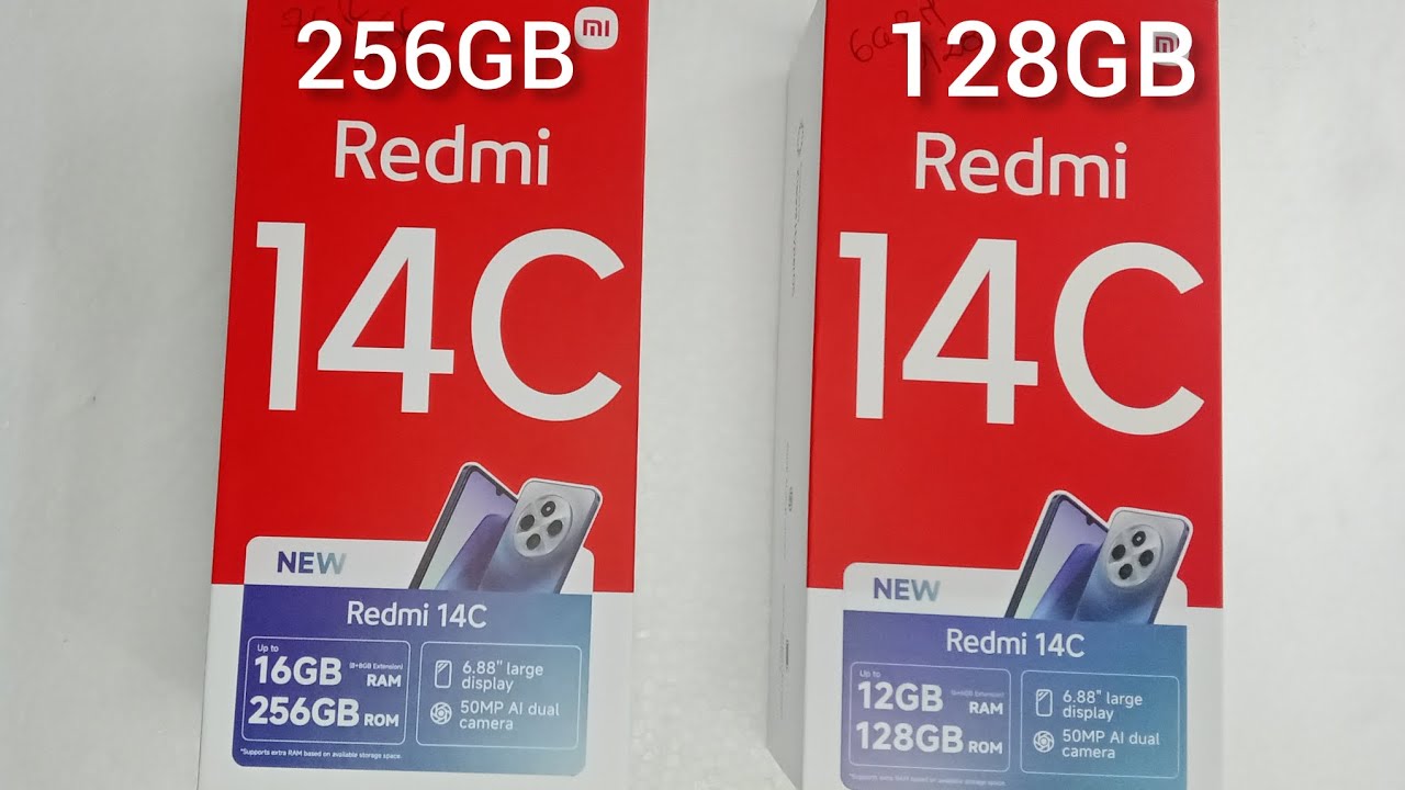 Redmi 14c (8/256GB) vs  Redmi 14c (6/128GB) : Speed test