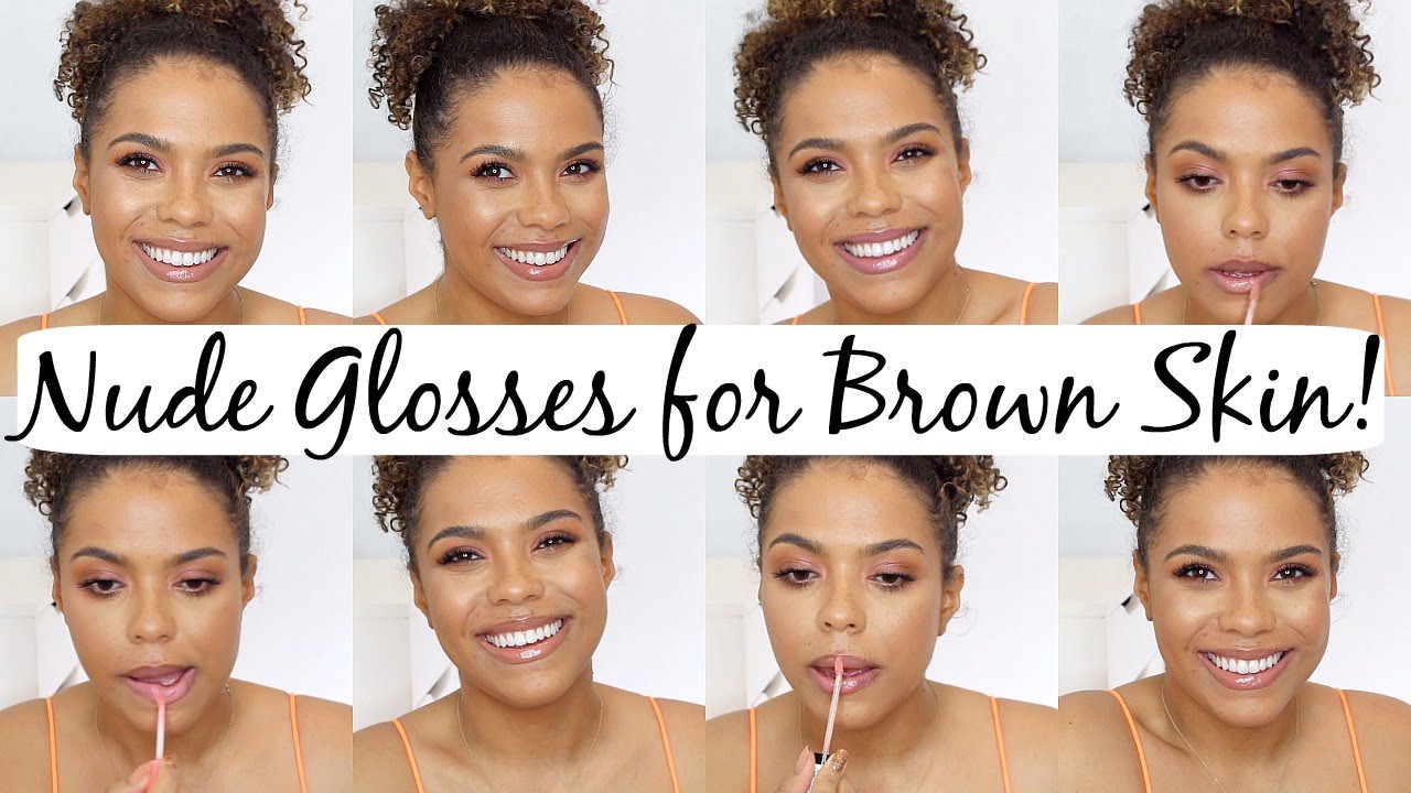 Best Nude Glosses for NC42 Tan/Brown Skin! Drugstore + High End!