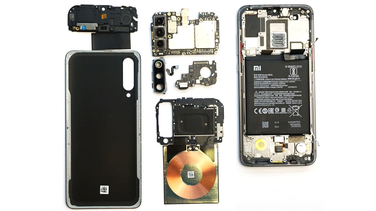 Разбираем смартфон Xiaomi Mi 9 teardown