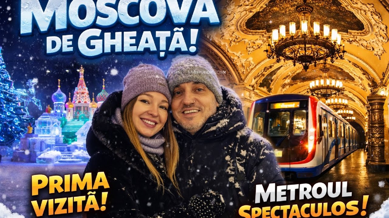 Moscova de gheață Prima vizită la parcul cu sculpturi de gheață + metroul spectaculos din Moscova