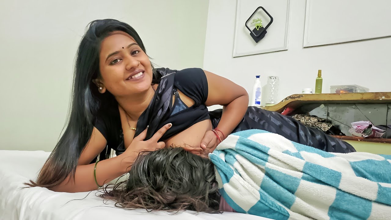Special Black saree Baby feeding vlog